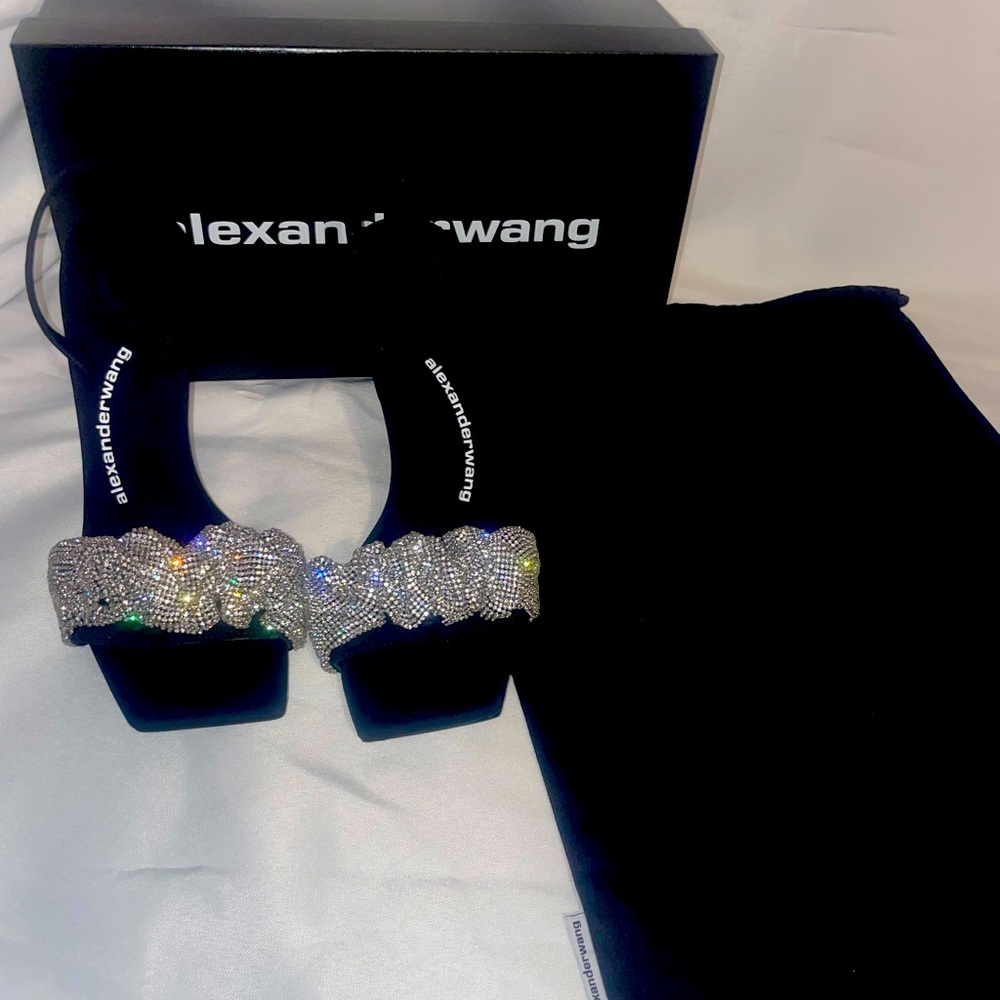 Julie Crystal Scrunchie Sandal, Alexander Wang